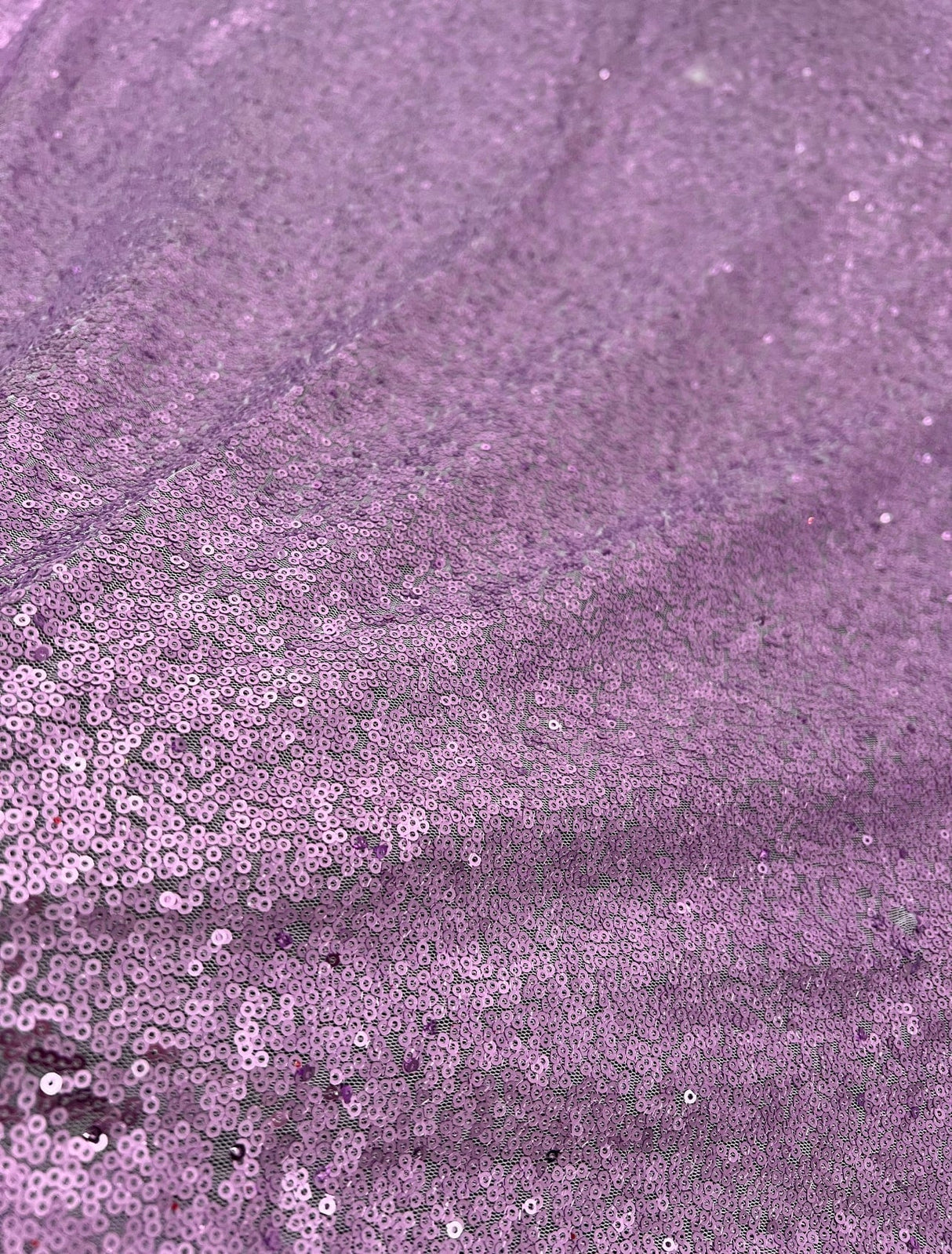 Lavender Stretch Sequin on Mesh