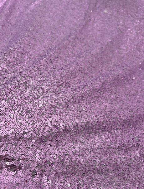 Lavender Stretch Sequin on Mesh