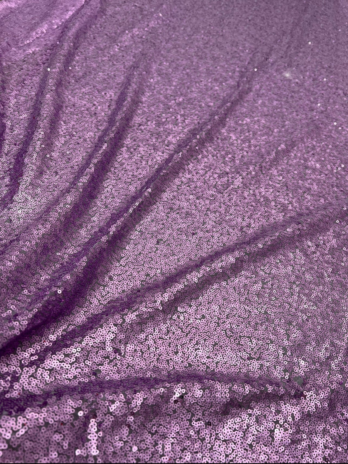 Lilac Stretch Sequin on Mesh
