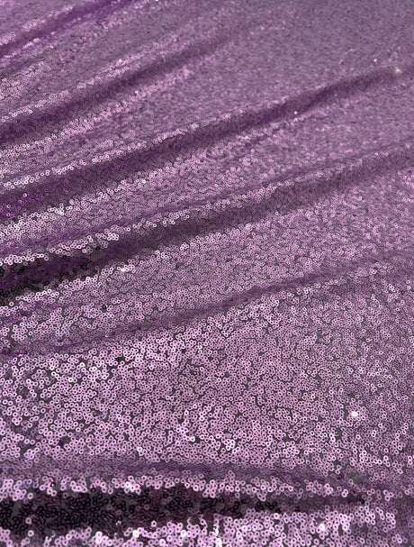 Lilac Stretch Sequin on Mesh