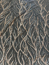 Beaded Sequin Lace on Mesh