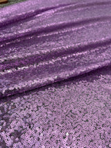 Lavender Stretch Sequin on Mesh