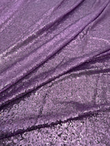 Lavender Stretch Sequin on Mesh