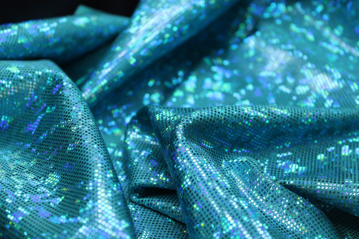 Shattered Glass Nylon Spandex Fabric - Shattered Glass Print, 58"/60" Width (1 Yard)