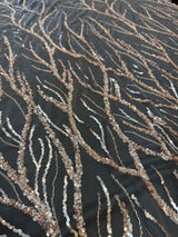 Beaded Sequin Lace on Mesh