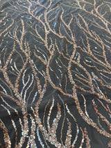 Beaded Sequin Lace on Mesh