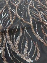 Beaded Sequin Lace on Mesh