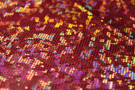 Shattered Glass Nylon Spandex Fabric - Shattered Glass Print, 58"/60" Width (1 Yard)