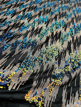 Stretch Sequin Velvet Multicolor