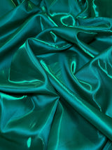 Liquid Bridal Satin Emerald Green