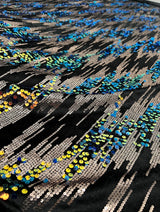 Stretch Sequin Velvet Multicolor