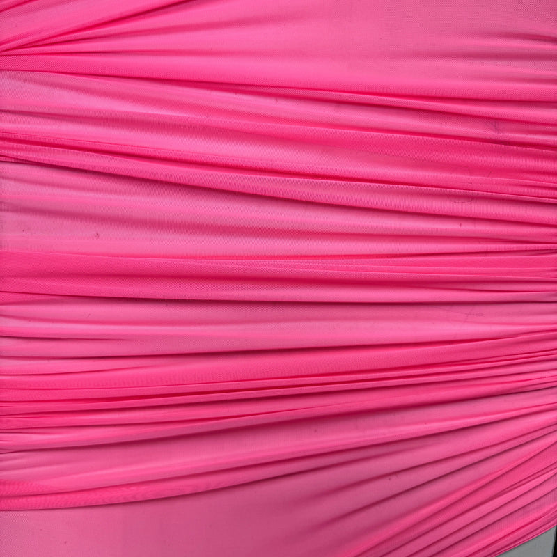 Neon Pink 4-Way Stretch Power Mesh
