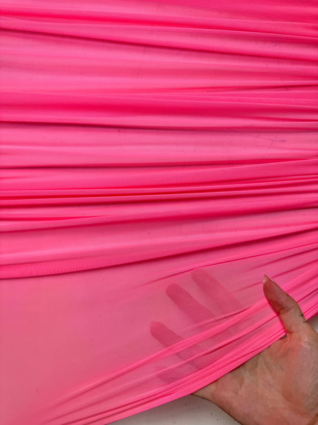 Neon Pink 4-Way Stretch Power Mesh