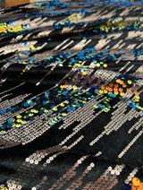 Stretch Sequin Velvet Multicolor