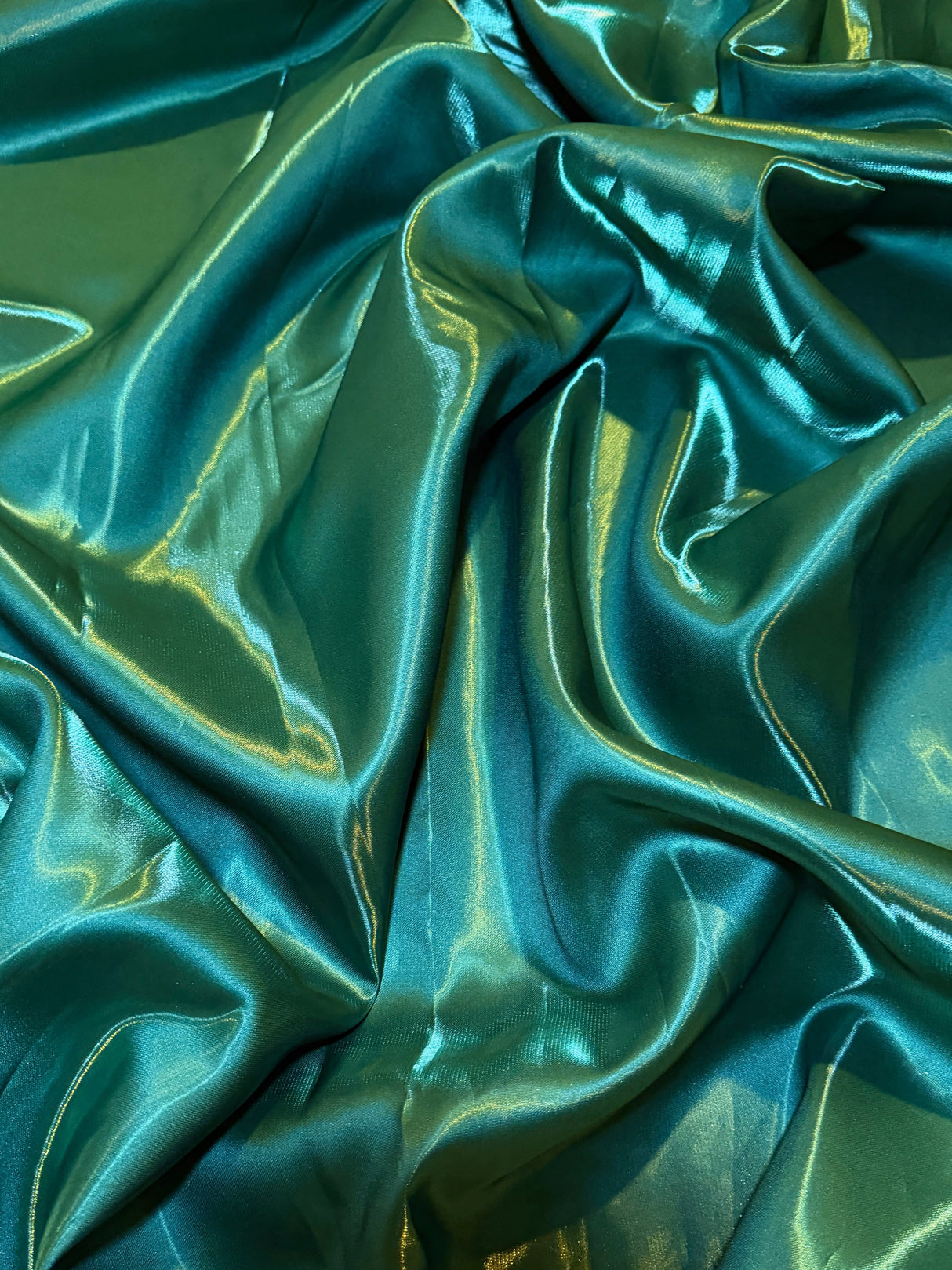 Liquid Bridal Satin Emerald Green