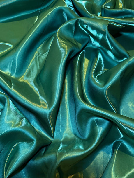 Liquid Bridal Satin Emerald Green