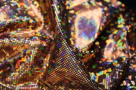 Shattered Glass Nylon Spandex Fabric - Shattered Glass Print, 58"/60" Width (1 Yard)