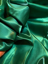 Liquid Bridal Satin Emerald Green