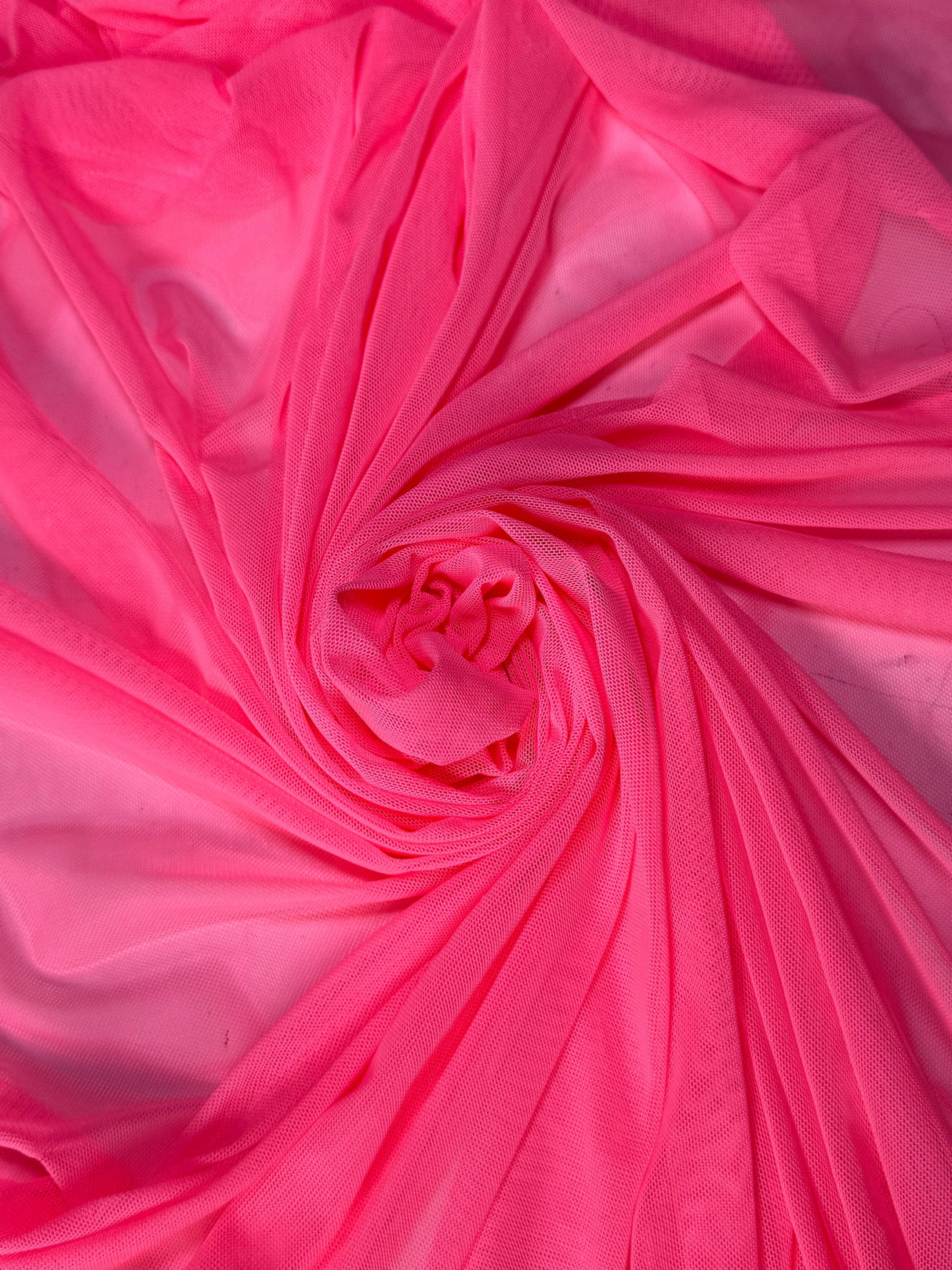 Neon Pink 4-Way Stretch Power Mesh