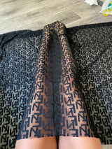 Black Geometric Power Mesh