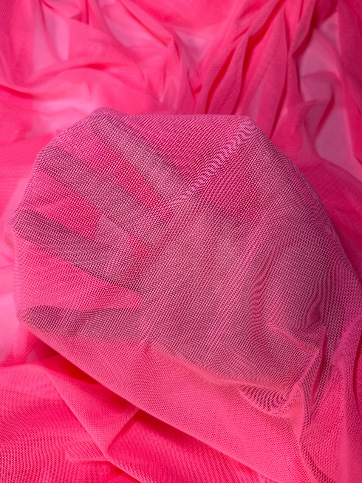 Neon Pink 4-Way Stretch Power Mesh