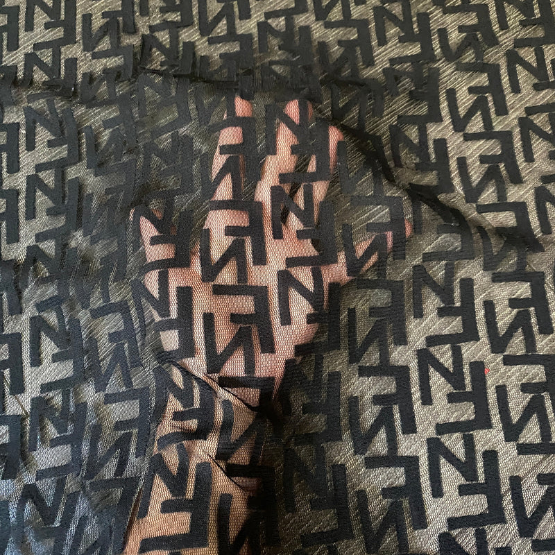 Black Geometric Power Mesh