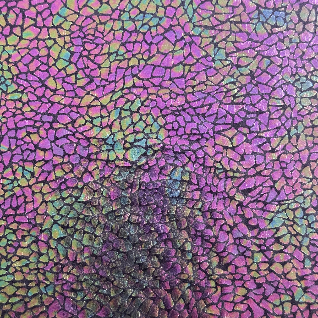 Nylon Spandex Holographic Snake Fabric 60"