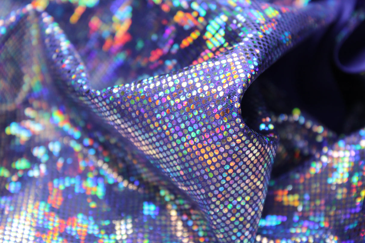 Shattered Glass Nylon Spandex Fabric - Shattered Glass Print, 58"/60" Width (1 Yard)