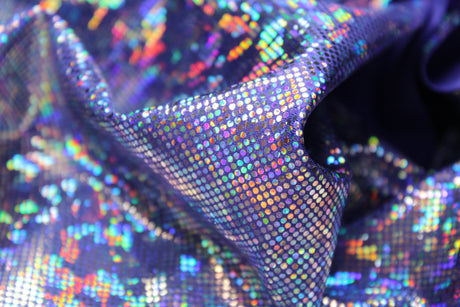 Shattered Glass Nylon Spandex Fabric - Shattered Glass Print, 58"/60" Width (1 Yard)