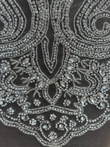 Silver Rhinestone Bodice Appliqué