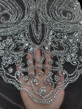 Silver Rhinestone Bodice Appliqué