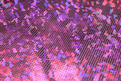 Shattered Glass Nylon Spandex Fabric - Shattered Glass Print, 58"/60" Width (1 Yard)