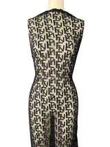 Black Geometric Power Mesh