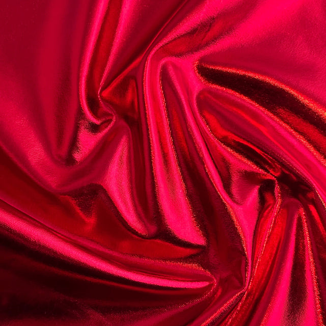 Foil Spandex Fabric 2-Way Stretch Metallic