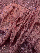 Stretch Bugle Beaded Mesh Dusty Rose