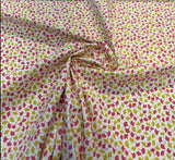 Howards End Strawberry Robert Allen Cotton Fabric - Strawberry Print, 58" Width (1 Yard)