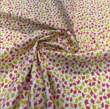 Howards End Strawberry Robert Allen Cotton Fabric - Strawberry Print, 58" Width (1 Yard)