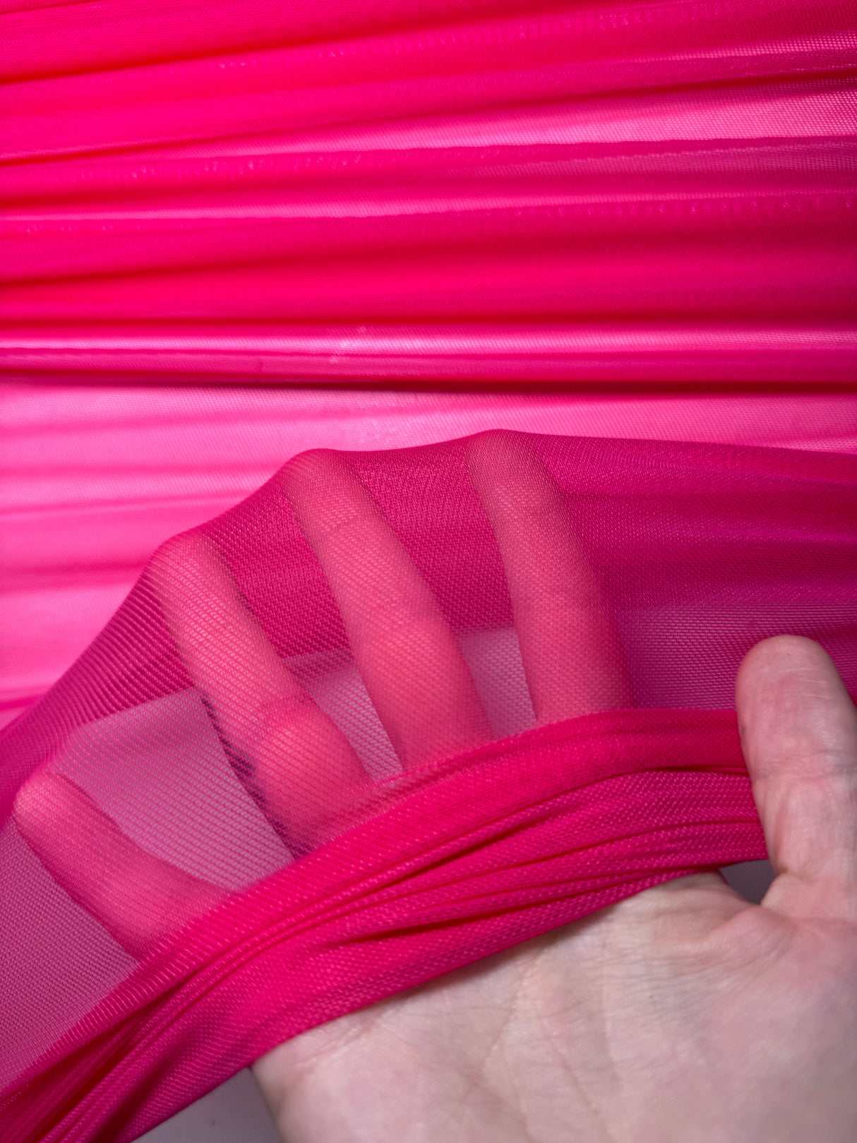 Hot Pink 4-Way Stretch Power Mesh