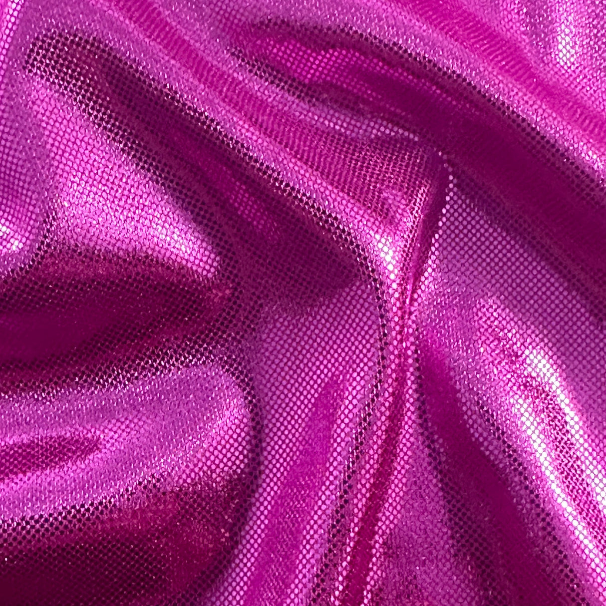 Polyester Foil Spandex Fabric 60" Metallic