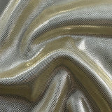 Polyester Foil Spandex Fabric 60" Metallic