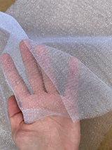 White Glitter Tulle