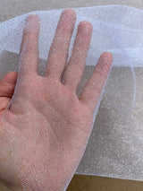 White Glitter Tulle
