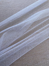White Glitter Tulle