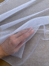White Glitter Tulle