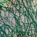 Polyester Spandex Foggy Foil Fabric 4-Way Stretch Chaos