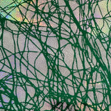 Polyester Spandex Foggy Foil Fabric 4-Way Stretch Chaos