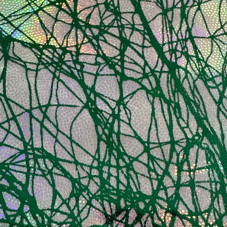 Polyester Spandex Foggy Foil Fabric 4-Way Stretch Chaos