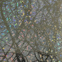 Polyester Spandex Foggy Foil Fabric 4-Way Stretch Chaos