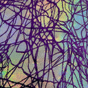 Polyester Spandex Foggy Foil Fabric 4-Way Stretch Chaos