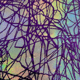 Polyester Spandex Foggy Foil Fabric 4-Way Stretch Chaos